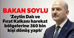 Bakan Soylu açıkladı: '360 bin kişi dönüş yaptı'