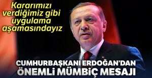 Cumhurbaşkanı Erdoğan'dan önemli açıklamalar