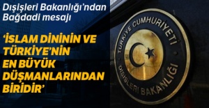 Dışişleri Bakanlığı'ndan 'Bağdadi mesajı