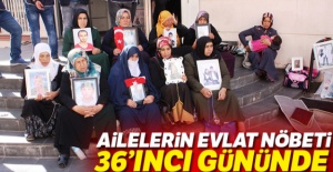 HDP önündeki ailelerin evlat nöbeti 36'ncı gününde
