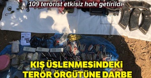 Kış üslenmesindeki terör örgütüne darbe