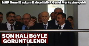 MHP Genel Başkanı Bahçeli MHP Genel Merkezine geldi