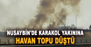 Nusaybin'de karakol yakınına havan topu düştü