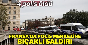 Paris'te polis merkezine düzenlenen saldırıda 4 polis öldü