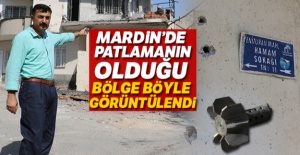 Patlamanın olduğu bölge görüntülendi