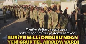 Suriye Milli Ordusu'ndan yeni grup Tel Abyad'a vardı