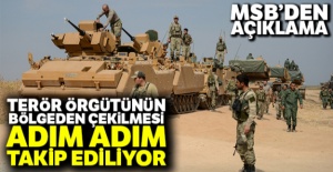 Terör örgütünün Güvenli Bölge'den geri çekilmesi takip ediliyor
