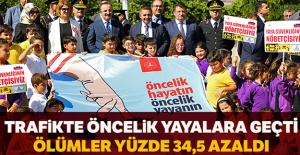 Yayaların can kaybı yüzde 34,5 azaldı