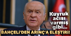 Bahçeli'den Arınç'a eleştiri!