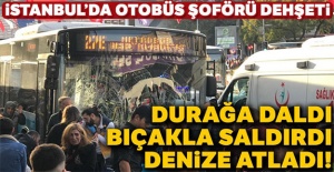 Beşiktaş’ta otobüs durağa daldı!
