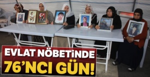 HDP önündeki ailelerin evlat nöbeti 76’ncı günde