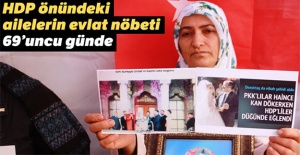 HDP önündeki ailelerin evlat nöbeti 69'uncu günde