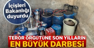 İçişleri Bakanlığı duyurdu: Terör örgütüne son yılların en büyük darbesi