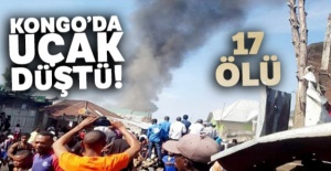 Kongo'da uçak düştü! 17 ölü