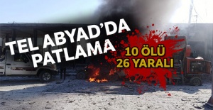 Tel Abyad'ın merkezinde bomba yüklü araç patladı