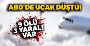 ABD'de uçak düştü: 9 ölü, 3 yaralı