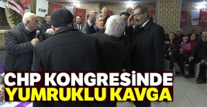 CHP kongresinde yumruklu kavga
