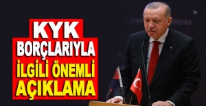 Cumhurbaşkanı Erdoğan'dan KYK borçlarıyla ilgili önemli açıklama