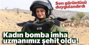 Kadın bomba imha uzmanı şehit oldu