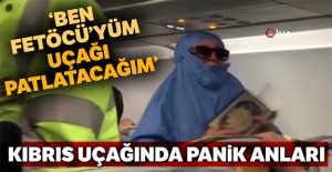 Kıbrıs uçağında panik anları