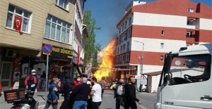Beylikdüzü'nde doğal gaz borusunda patlama!