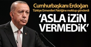 Cumhurbaşkanı Erdoğan'dan Ermeni Patriği Maşalyan'a mektup