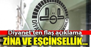 Diyanet'ten zina ve eşcinsellik açıklaması!