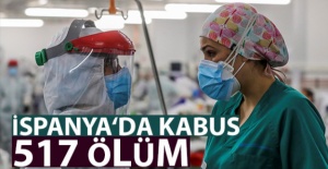 İspanya'da son 24 saatte 517 ölüm