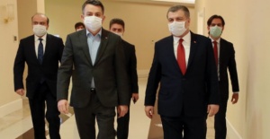 Sağlık Bakanı Koca, Tarım ve Orman Bakanı Pakdemirli ile bir araya geldi