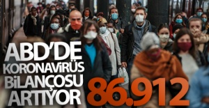 ABD'de Covid-19'a bağlı can kaybı 87 bine yaklaştı