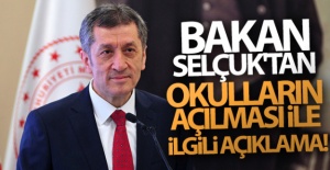 Bakan Ziya Selçuk'tan okulların açılması ile ilgili açıklama!