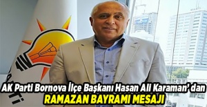 Başkan Karaman Ramazan Bayramını Kutladı