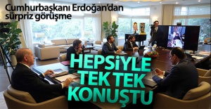 Cumhurbaşkanı Erdoğan'dan sürpriz görüşme