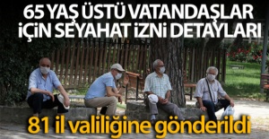 İçişleri Bakanlığından 65 yaş ve üzeri vatandaşlar için genelge