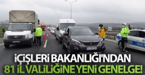 İçişleri Bakanlığından valiliklere ek genelge