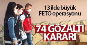 13 ilde FETÖ operasyonu