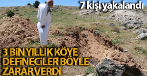 3 bin yıllık Hıdırbaba Höyüğüne defineciler zarar verdi