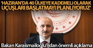 Bakan Karaismailoğlu'ndan dış hat uçuşlarla ilgili açıklama